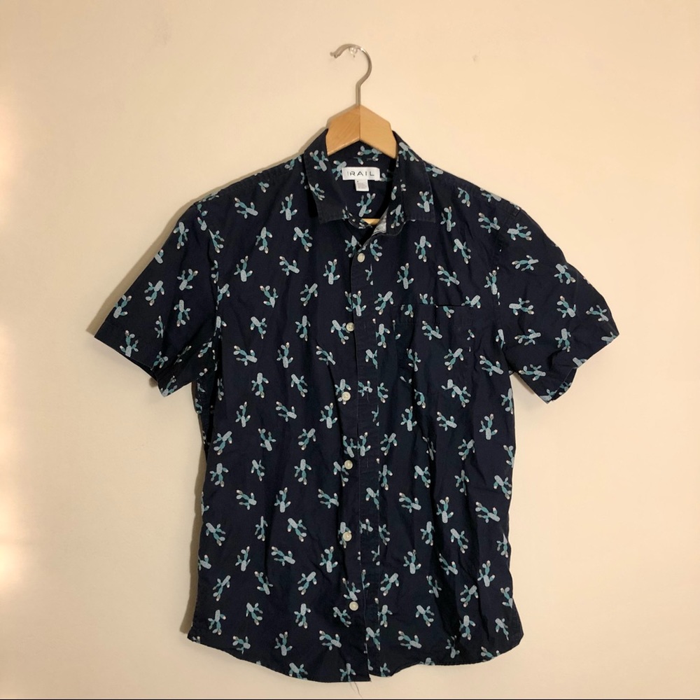 The Rail Nordstrom cactus print men’s Small short sleeve casual button down